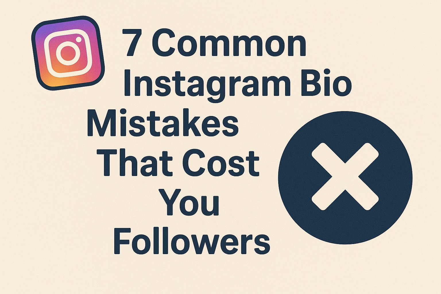 Instagram bio mistakes